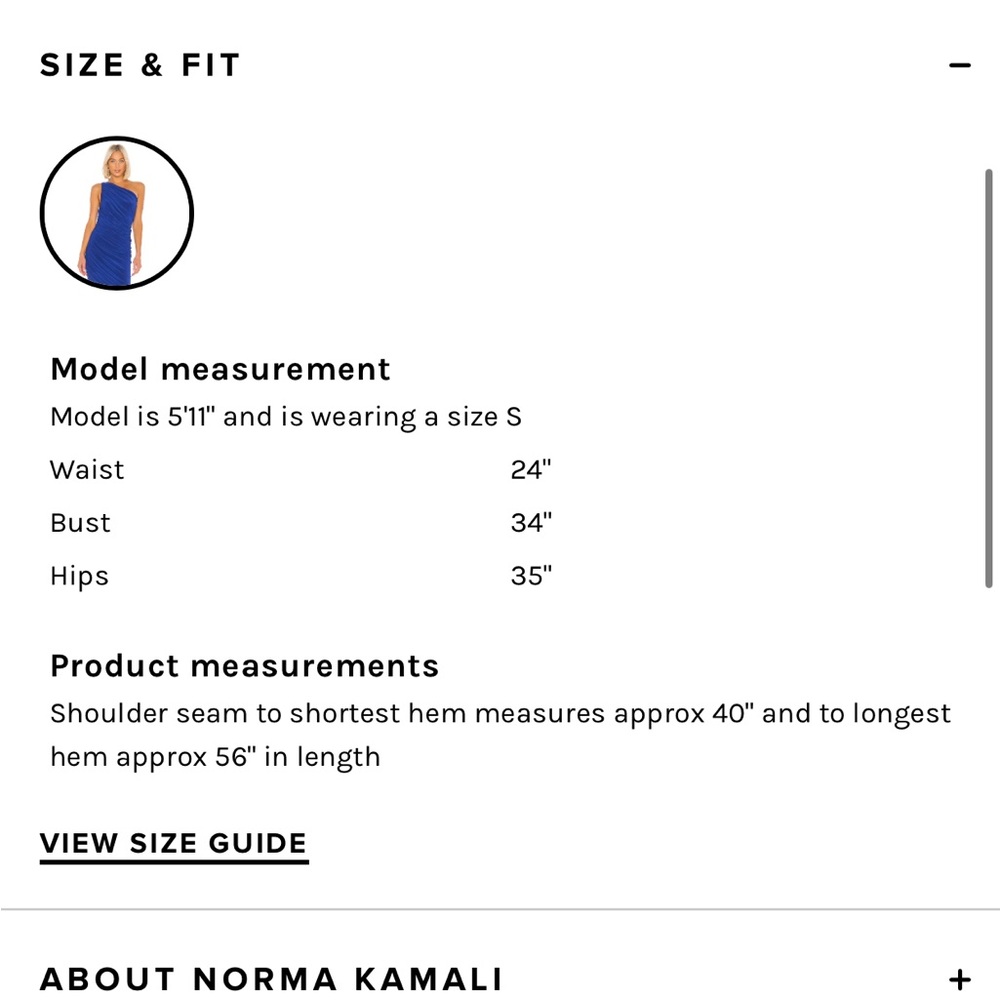 Norma Kamali Diana Gown Berry Blue - Picture 4 of 5